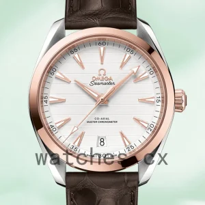 Omega Seamaster Men 220.23.41.21.02.001 42mm Silver-tone Leather Strap
