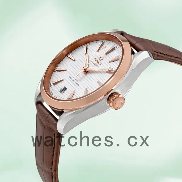 Omega Seamaster Men 220.23.41.21.02.001 42mm Silver-tone Leather Strap - Image 3