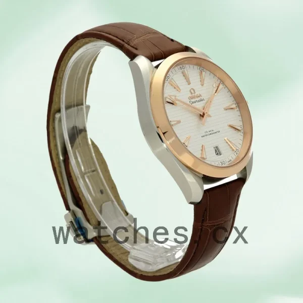 Omega Seamaster Men 220.23.41.21.02.001 42mm Silver-tone Leather Strap - Image 4