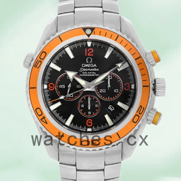 Omega Seamaster 2218.50.00 45mm Men Black Dial Silver-tone