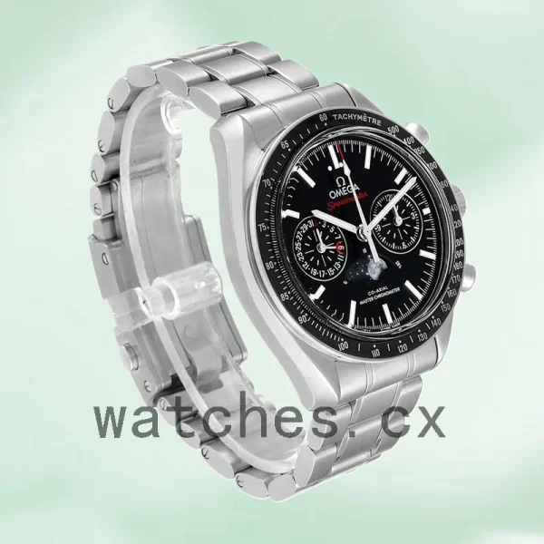 Omega Speedmaster 41mm Men 304.30.44.52.01.001 Black Dial Silver-tone - Image 4