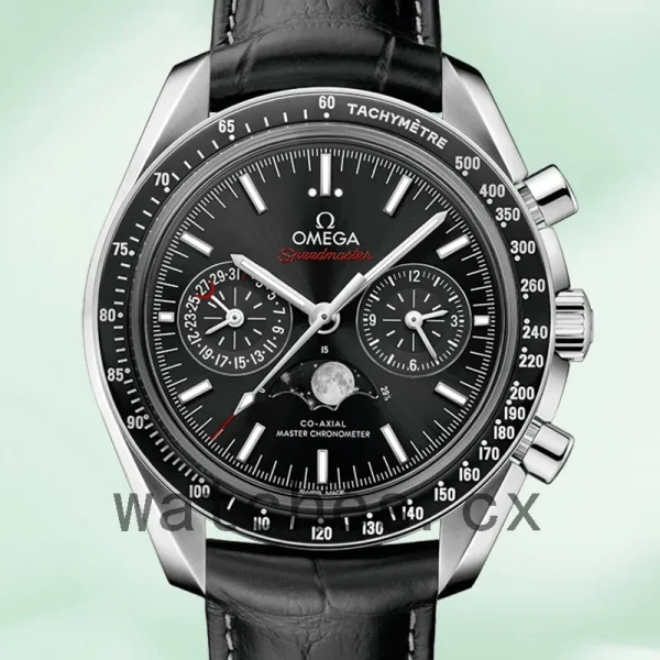 Omega Speedmaster 42mm Men 304.33.44.52.01.001 Automatic Leather Strap