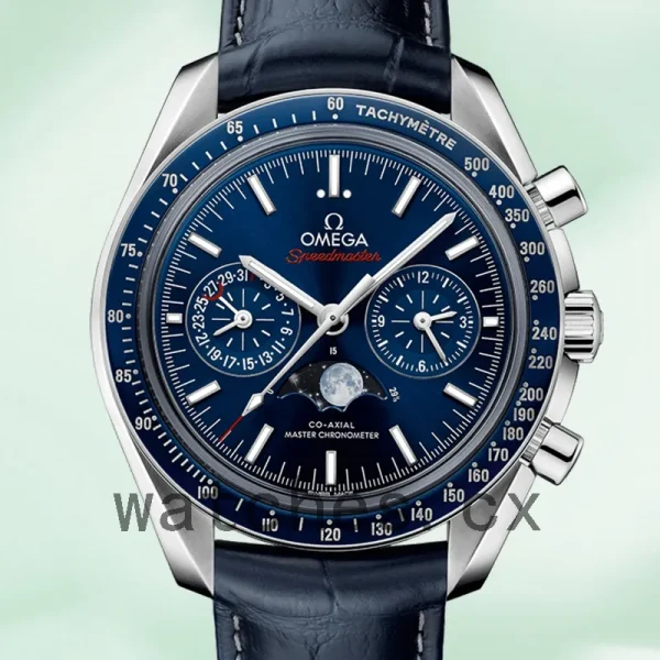 Omega Speedmaster 42mm 304.33.44.52.03.001 Men Blue Dial Silver-tone