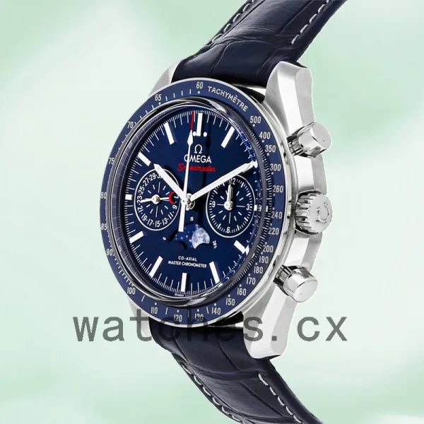 Omega Speedmaster 42mm 304.33.44.52.03.001 Men Blue Dial Silver-tone - Image 4