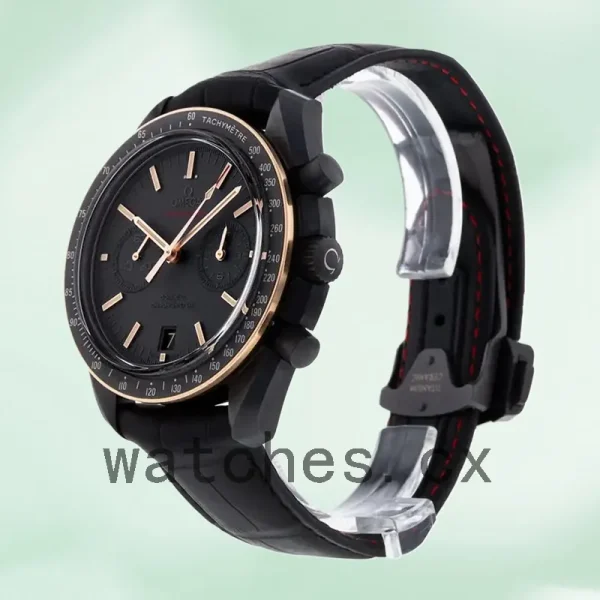 Omega Speedmaster Men 43mm 311.63.44.51.06.001 Leather Strap Black Dial - Image 4