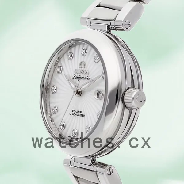 Omega De Ville 34mm 425.30.34.20.55.001 Ladies Silver-tone - Image 4