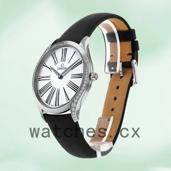 Omega De Ville 428.17.36.60.05.001 36mm Ladies White Dial Silver-tone - Image 4
