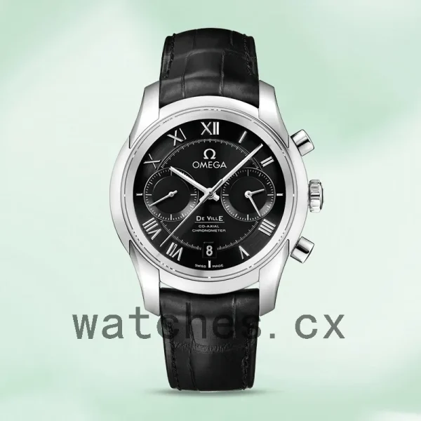 Omega De Ville 431.13.42.51.01.001 Men 42mm Silver-tone Leather Strap - Image 2