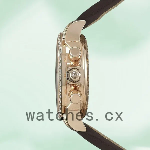 Omega De Ville 4677.60.37 Ladies 35mm Black Dial Leather Strap - Image 4