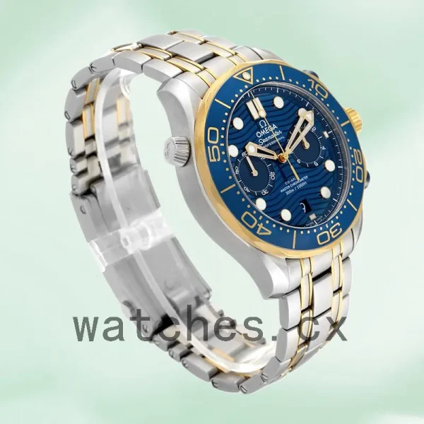 Omega Seamaster Men 44mm 210.20.44.51.03.001 Bracelet Blue Dial - Image 4