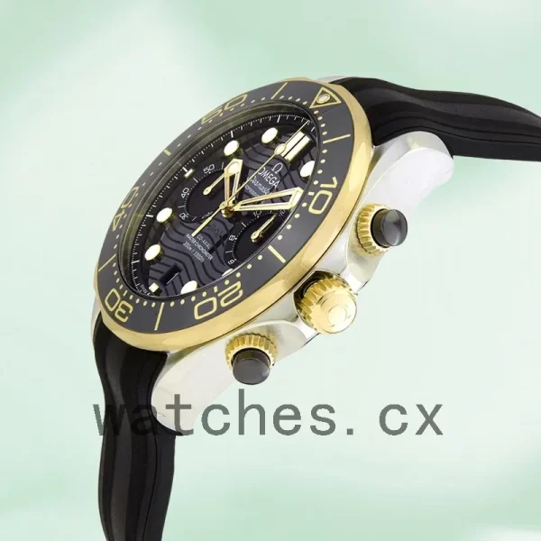 Omega Seamaster 44mm 210.22.44.51.01.001 Men Rubber Band - Image 4