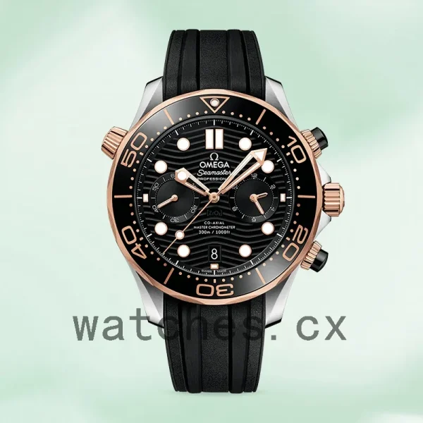 Omega Seamaster 210.22.44.51.01.001 Men 44mm Rubber Band - Image 2