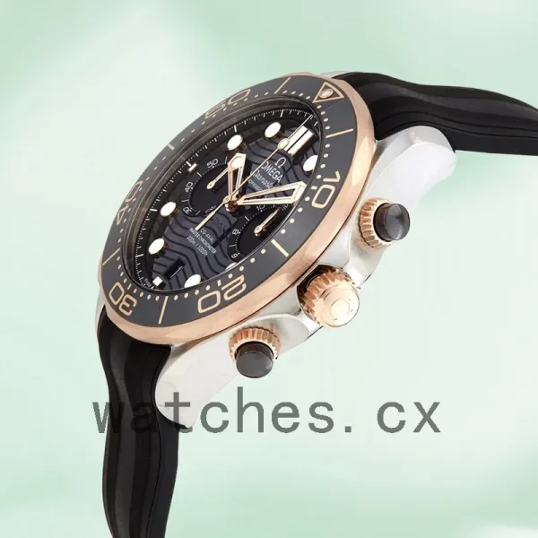 Omega Seamaster 210.22.44.51.01.001 Men 44mm Rubber Band - Image 4