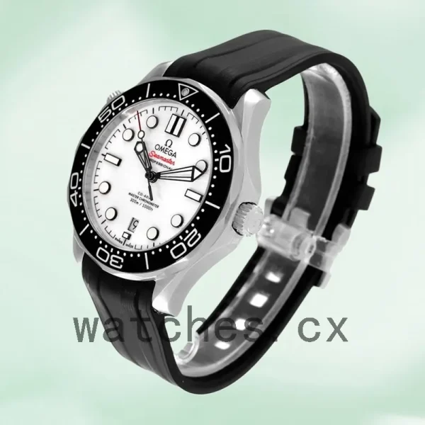 Omega Seamaster 41mm 210.32.42.20.04.001 Men Rubber Band - Image 4