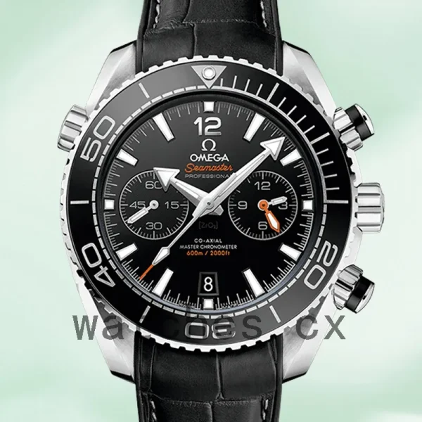 Omega Seamaster 215.33.46.51.01.001 Men 45mm Leather Strap