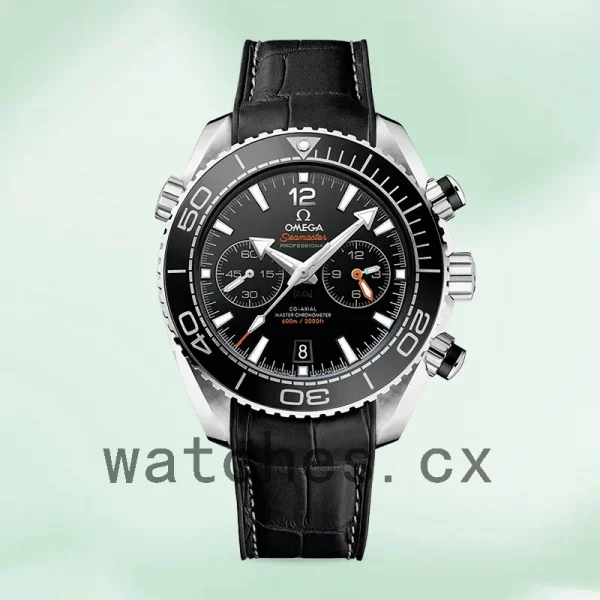 Omega Seamaster 215.33.46.51.01.001 Men 45mm Leather Strap - Image 2