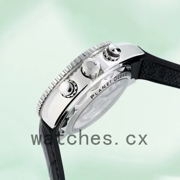 Omega Seamaster 215.33.46.51.01.001 Men 45mm Leather Strap - Image 3