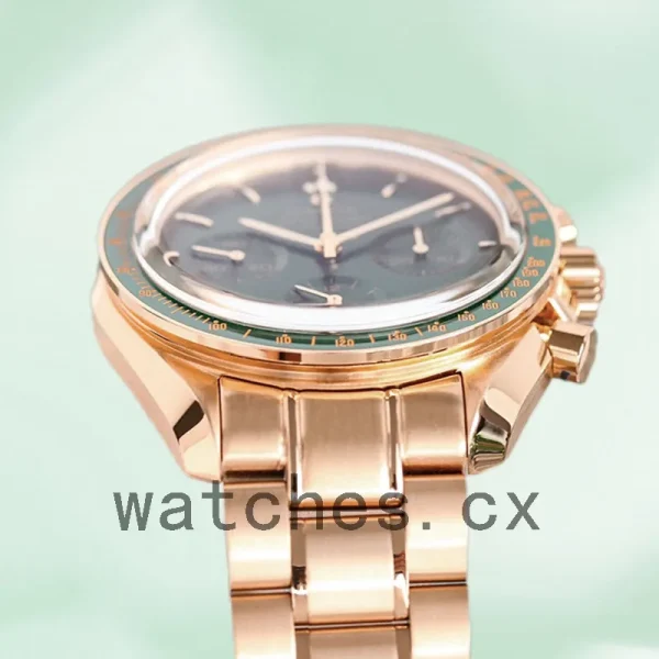 Omega Speedmaster Men 42mm 310.60.42.50.10.001 Bracelet Green Dial - Image 3