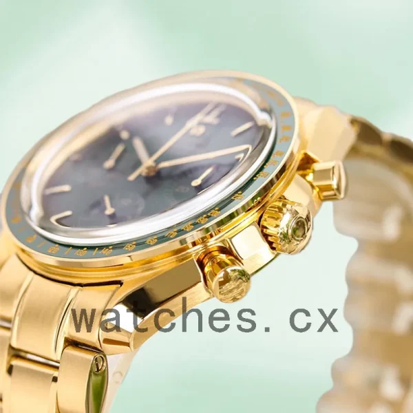 Omega Speedmaster Men 310.60.42.50.10.001 42mm Bracelet Gold-tone - Image 4