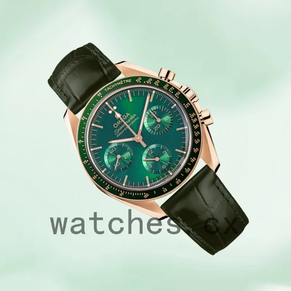 Omega Speedmaster Men 42mm 310.63.42.50.10.001 Green Dial - Image 3
