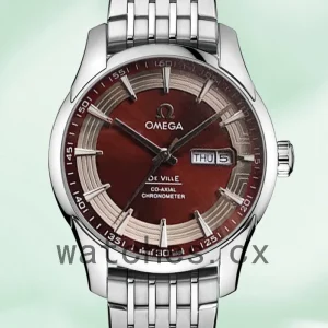 Omega De Ville Men 41mm 431.60.41.22.13.001-001 Brown Dial Silver-tone