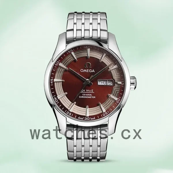 Omega De Ville Men 41mm 431.60.41.22.13.001-001 Brown Dial Silver-tone - Image 2