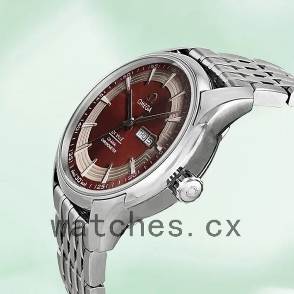 Omega De Ville Men 41mm 431.60.41.22.13.001-001 Brown Dial Silver-tone - Image 3