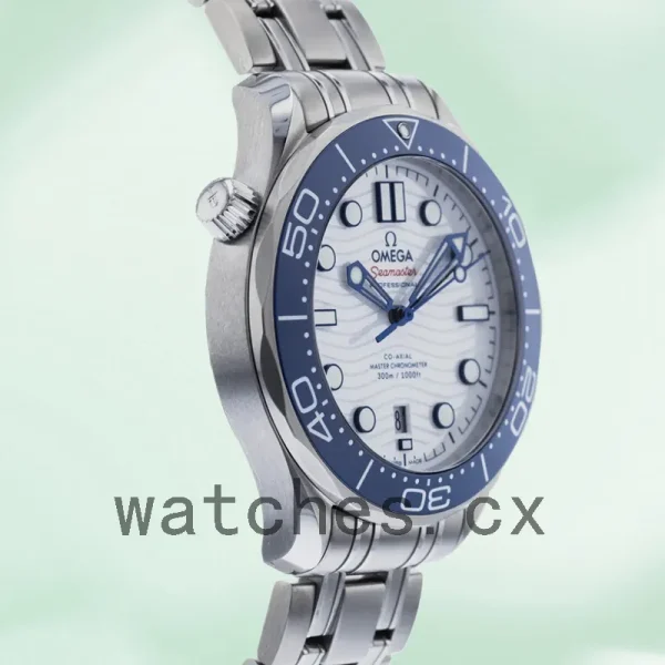 Omega Seamaster 42mm 522.30.42.20.04.001 Men White Dial Bracelet - Image 4