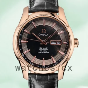 Omega De Ville 41mm DevilleBKSL-001 Men Rose Gold-tone