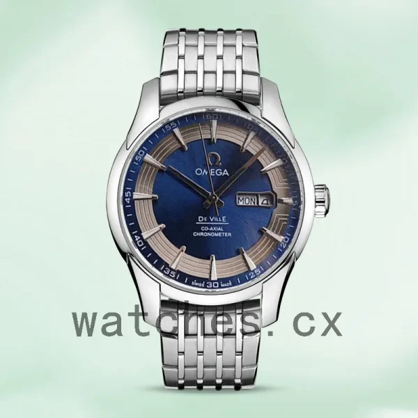 Omega De Ville DevilleBLSL-003 Men 41mm Bracelet Blue Dial - Image 2