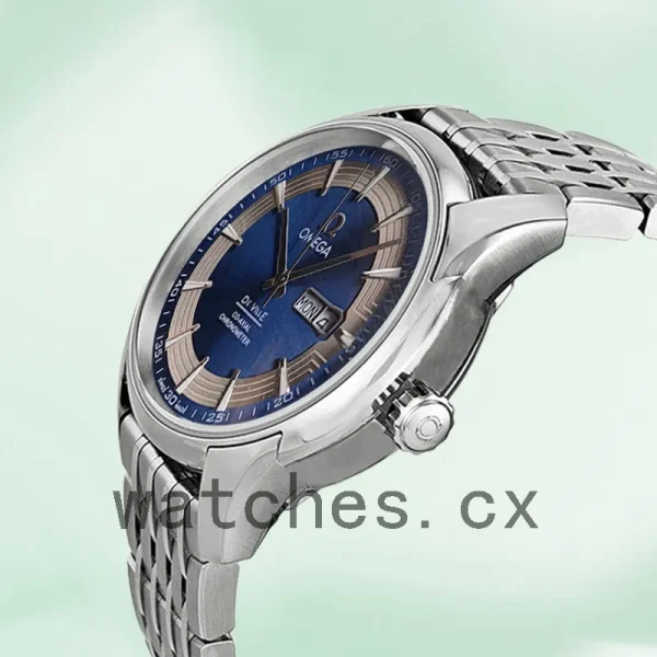 Omega De Ville DevilleBLSL-003 Men 41mm Bracelet Blue Dial - Image 3