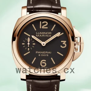 Panerai Luminor Marina PAM00511 44mm Men's Rose Gold-tone Black Dial