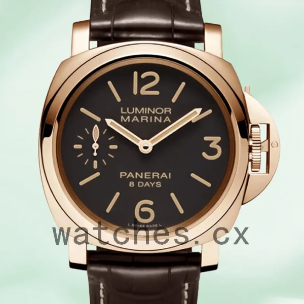 Panerai Luminor Marina PAM00511 44mm Men's Rose Gold-tone Black Dial