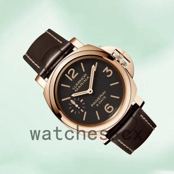 Panerai Luminor Marina PAM00511 44mm Men's Rose Gold-tone Black Dial - Image 3