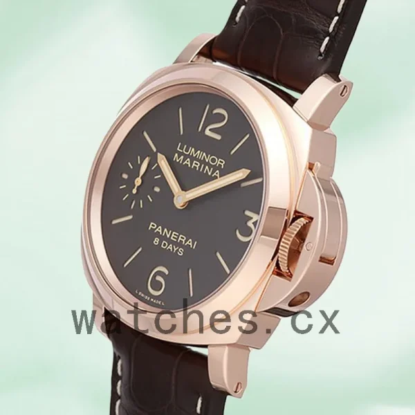 Panerai Luminor Marina PAM00511 44mm Men's Rose Gold-tone Black Dial - Image 4
