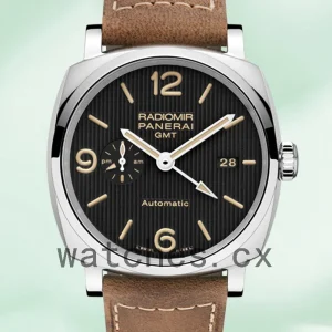 Panerai Radiomir 44mm PAM00657 Men's Black Dial Leather Strap