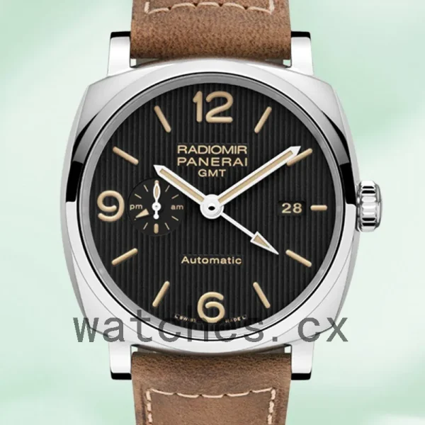 Panerai Radiomir 44mm PAM00657 Men's Black Dial Leather Strap