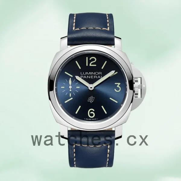 Panerai Luminor PAM01085 44mm Men's Silver-tone Leather Strap - Image 2