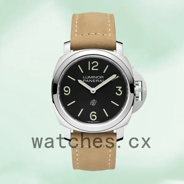 Panerai Luminor Men's PAM01086-001 44mm Silver-tone Leather Strap - Image 2