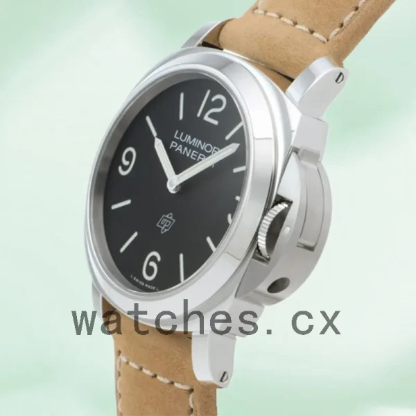 Panerai Luminor Men's PAM01086-001 44mm Silver-tone Leather Strap - Image 3