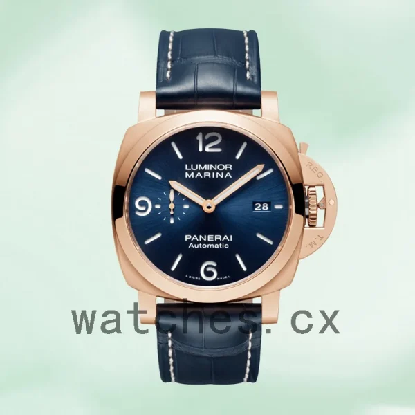 Panerai Luminor Marina PAM01112 Men's 44mm Automatic Leather Strap - Image 2