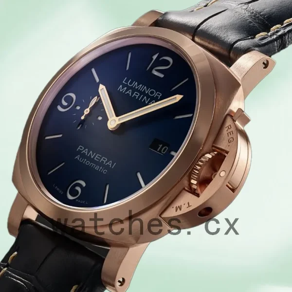 Panerai Luminor Marina PAM01112 Men's 44mm Automatic Leather Strap - Image 4