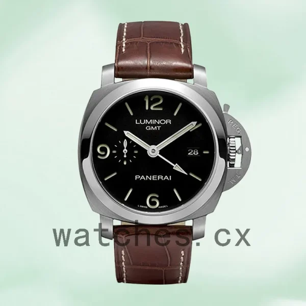 Panerai Luminor GMT PAM00320-001 Men's 44mm Leather Strap - Image 2