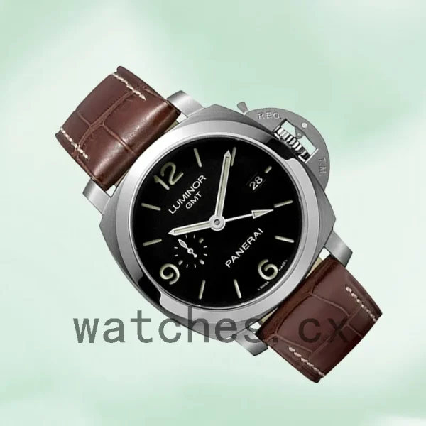 Panerai Luminor GMT PAM00320-001 Men's 44mm Leather Strap - Image 3