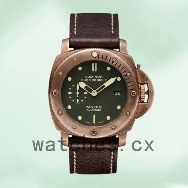 Panerai Luminor Submersible PAM00382 47mm Men's Leather Strap - Image 2