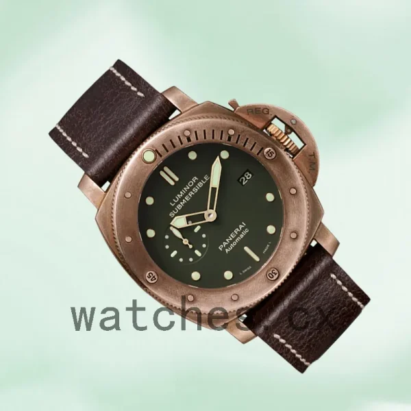Panerai Luminor Submersible PAM00382 47mm Men's Leather Strap - Image 3