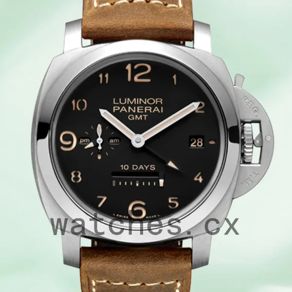 Panerai Luminor GMT 44mm Men's PAM00404 Leather Strap Automatic