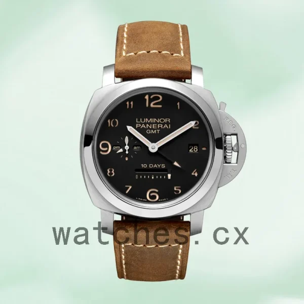 Panerai Luminor GMT 44mm Men's PAM00404 Leather Strap Automatic - Image 2