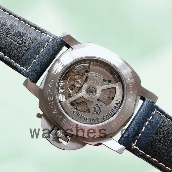 Panerai Luminor Marina PAM00499-001 44mm Men's Leather Strap White Dial - Image 4