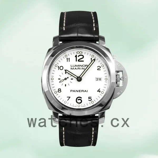 Panerai Luminor Marina 44mm PAM00499 Men's Leather Strap Automatic - Image 2